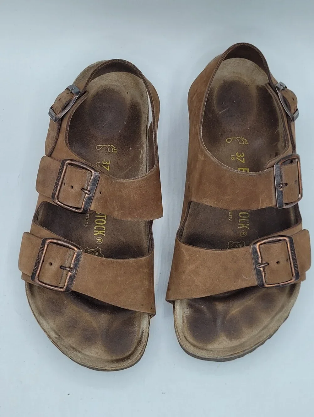 Birkenstock Milano Brown Suede Learher Sandals Kids Size Size 34 US Size 3 / 3.5